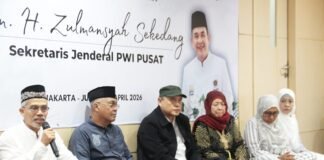 PWI Pusat Gelar Takziah dan Doa Bersama, Sekjen Zulmansyah Sekedang Dikenang Sosok Total dan Berdedikasi