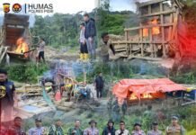 *Polres Pidie dan Kodim 0102 Tertibkan PETI di Geumpang, Lakukan Sosialisasi Preventif*