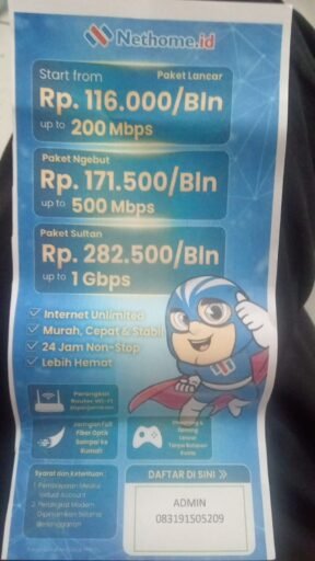 Sosialisasi Internet Murah, Nethome.id Disambut Antusias Warga Cigadung