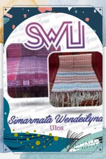 PRODUK UMKM PT SIMÀRMATA ULOS di SAMOSIR BERUPA STOLA ULOS BERBORDIR