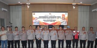 POLRES OGAN ILIR TERIMA KUNJUNGAN KERJA KAKORBINMAS BAHARKAM POLRI, PERKUAT PERAN BHABINKAMTIBMAS