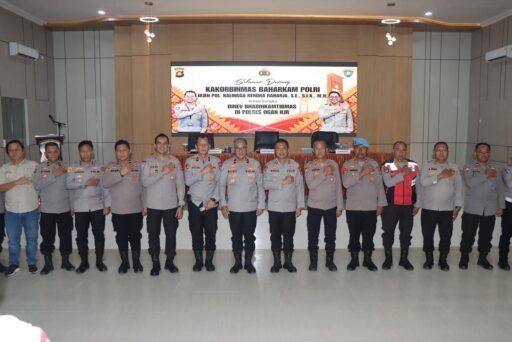 POLRES OGAN ILIR TERIMA KUNJUNGAN KERJA KAKORBINMAS BAHARKAM POLRI, PERKUAT PERAN BHABINKAMTIBMAS
