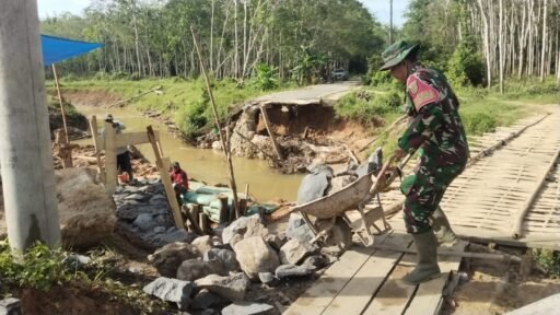Jembatan Baru untuk Banban Rejo: Sinergi Kodim 0403/OKU dan Ungkapan Terima Kasih Warga kepada Presiden RI