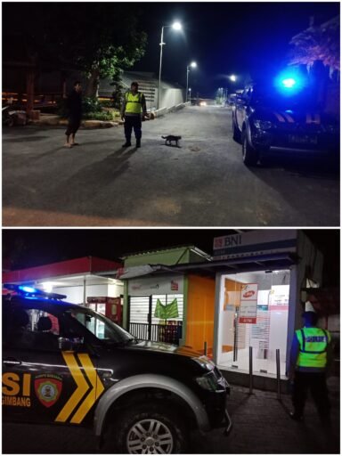 Polsek Ngimbang Gelar Patroli Siskamtibmas Wujudkan Keamanan Bersama Di Daerah Rawan Kriminal