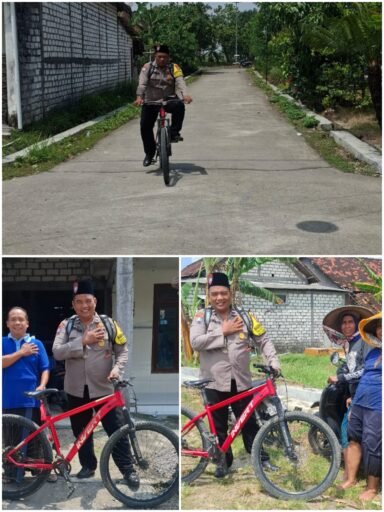 Inovasi Bhabinkamtibmas Sidomukti Patroli Menggunakan Sepeda Dalam Efisiensi BBM