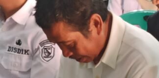 Deni Susanto, S. Pd. M. Pd. Hadir Rapat Dinas Kepala Sekolah di Gedung PGRI Ciparay, Rabu, 8 April 2026