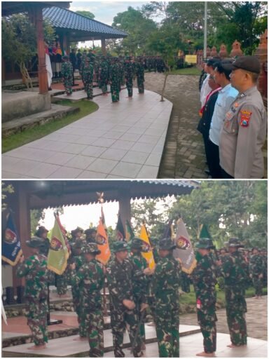 Polsek Ngimbang Hadiri Kegiatan Tradisi Satuan YONIF TP 887/KJM di Gunung Ratu Sendangrejo – Ngimbang