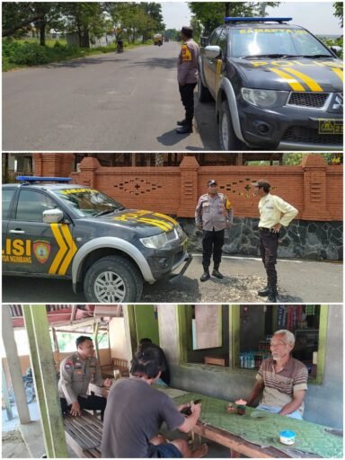 Polsek Ngimbang Gelar Patroli Harkamtibmas Guna Cegah Kriminalitas Dan Premanisme di Siang Hari