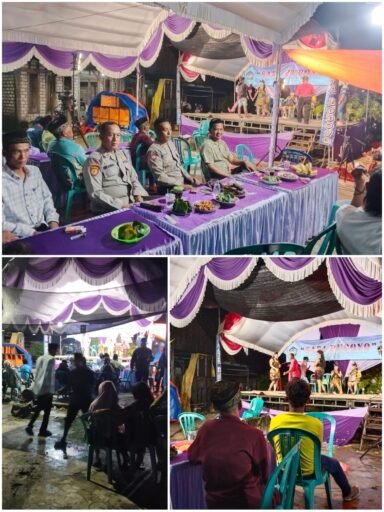 Polsek Ngimbang Gelar Pengamanan Kegiatan Hajatan Masyarakat Desa Durikedungjero Kecamatan Ngimbang