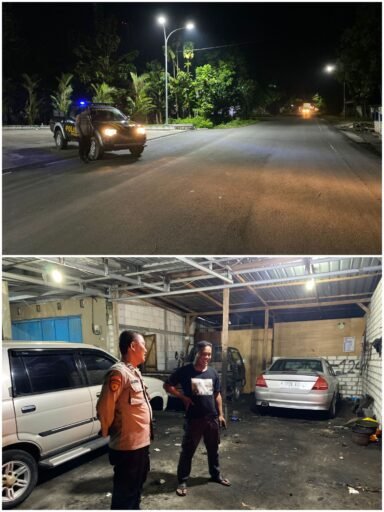 Guna Cegah Dan Daya Tangkal 4C personil Polsek Ngimbang Gelar Patroli Blue Light Di Daerah Rawan Kriminal