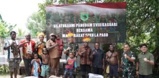 *Silaturahmi Pangdam XVIII/Kasuari dengan Masyarakat Adat Lapago dan Meepago*