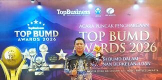 Dibawah Kepemimpinan Ekawanto, PDAM Tana Toraja Sukses Raih Penghargaan TOP BUMD Awards Bintang 3