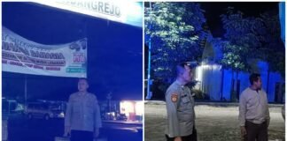 Pastikan Wilayah Ngimbang Tetap Kondusif Polsek Ngimbang Gelar Patroli Blue Light Cegah 4C Di Malam Hari