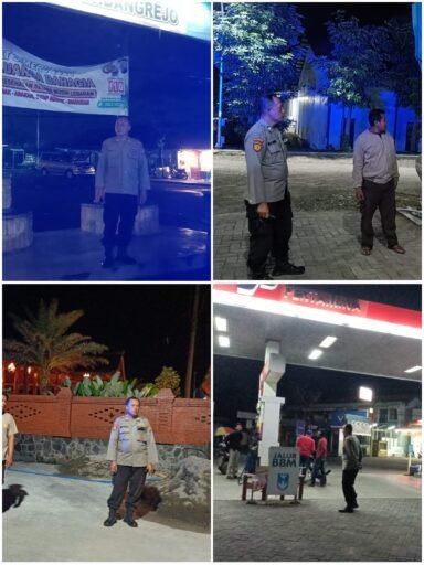 Pastikan Wilayah Ngimbang Tetap Kondusif Polsek Ngimbang Gelar Patroli Blue Light Cegah 4C Di Malam Hari
