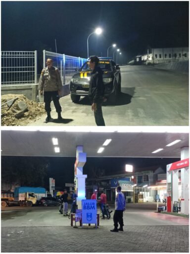 Pastikan Wilayah Ngimbang Tetap Kondusif Polsek Ngimbang Gelar Patroli Blue Light Cegah 4C Di Malam Hari
