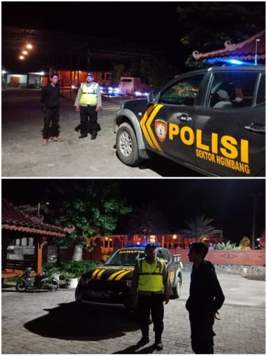 Pastikan Wilayah Ngimbang Kondusif Polsek Ngimbang Gelar Patroli Siskamtibmas Di Daerah Rawan Kriminal