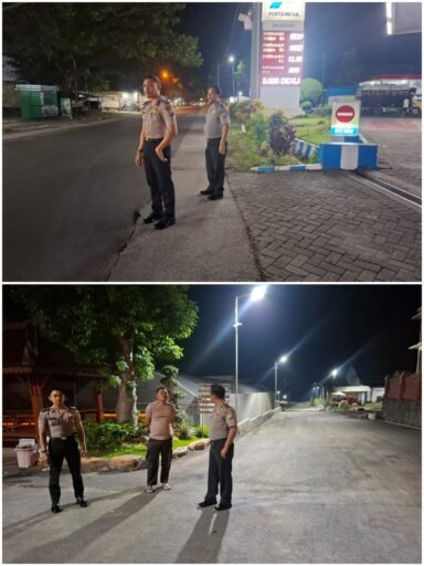 Pastikan Wilayah Ngimbang Tetap Kondusif Polsek Ngimbang Gelar Patroli Blue Light Cegah 4C Di Malam Hari