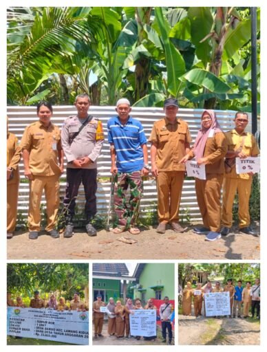 Bhabinkamtibmas Hadiri Titik Nol Pembuatan Sumur Bor DiDesa Darmo Lawang Kidul