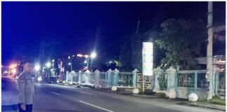 Pastikan Wilayah Ngimbang Tetap Kondusif Polsek Ngimbang Gelar Patroli Blue Light Cegah 4C Di Malam Hari