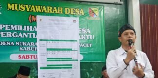 Wawan Ridwan PAW Sisa-Sisa Kades PAW Sukarame Kecamatan Pacet, Kabupaten Bandung, Sabtu, 25 April 2026