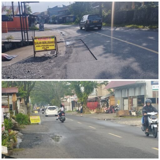 Lubang Pengerukan Jalan Belum Tuntas Ditutupi, Jawaban Pihak Kontraktor Kontroversi Dengan PPK 21