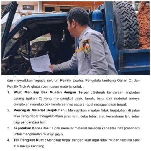 Ini Wajib Bagi Semua Angkutan Material Galian C di Kabupaten Toraja Utara