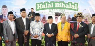 Gubernur Banten Andra Soni dan Wapres RI ke-13 Ma’ruf Amin Hadiri Halalbihalal Ikabamus