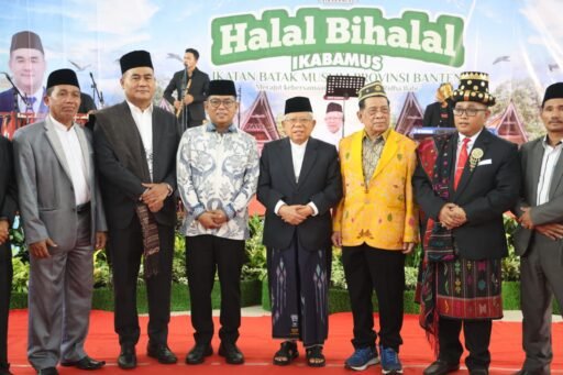 Gubernur Banten Andra Soni dan Wapres RI ke-13 Ma’ruf Amin Hadiri Halalbihalal Ikabamus