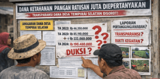 *Pengelolaan Dana Desa Tempirai Selatan Disorot: Ratusan Juta untuk Ketahanan Pangan Dipertanyakan*