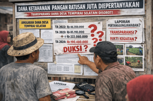 *Pengelolaan Dana Desa Tempirai Selatan Disorot: Ratusan Juta untuk Ketahanan Pangan Dipertanyakan*