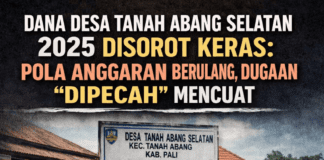 Dana Desa Tanah Abang Selatan 2025 Disorot: Indikasi Pengulangan Anggaran dan Minim Transparansi