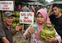 Warga Desa Betung Abab, PALI Mengeluh, Harga Gas LPG 3 Kg Tembus Rp35.000 Akibat Kelangkaan