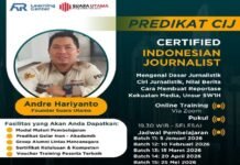 Pelaksanaan Pelatihan Jurnalis Batch 14 berSertifikat Certified Indonesian Journalist