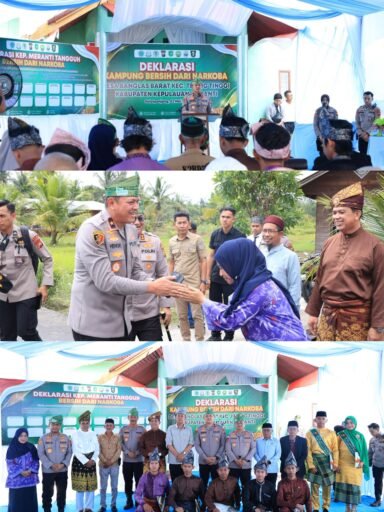 Wakapolda Riau Resmikan Kampung Tangguh Anti Narkoba di Kepulauan Meranti