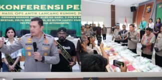 Polda Riau Komitmen Perang Lawan Narkoba, 557 Tersangka Diamankan dalam Operasi Antik LK 2026