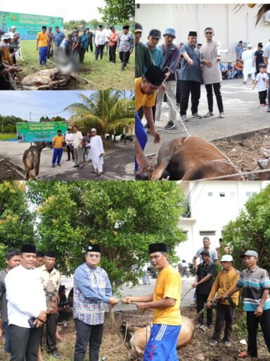 Polres Meranti Laksanakan Penyembelihan Hewan Kurban Iduladha 1447 H
