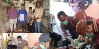 Bersama Warga, Polsek Merbau Evakuasi Bocah yang Tenggelam di Sungai Melibur
