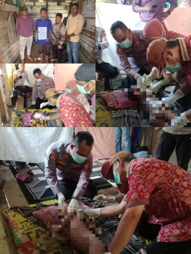 Bersama Warga, Polsek Merbau Evakuasi Bocah yang Tenggelam di Sungai Melibur