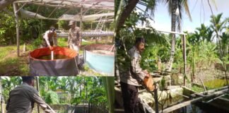Polsek Merbau Sambangi Peternak Ikan, Dukung Ketahanan dan Swasembada Pangan Nasional