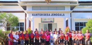 Gowes Kamtibmas Polres Lombok Utara Menyapa Desa Jenggala Tanjung