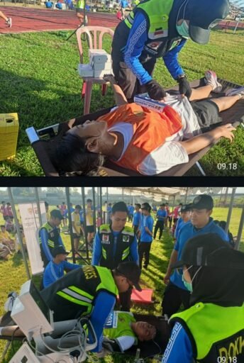 Biddokkes Polda NTB Siaga di GOR Turide, Pastikan Peserta Tes Jasmani Akpol Aman dan Sehat