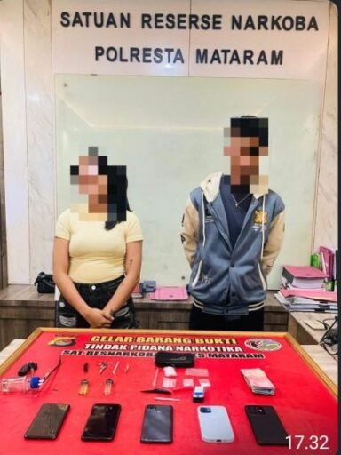 2 Terduga pengguna dan Pengedar Sabu Digerebek Jelang Subuh di Ampenan