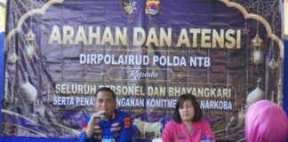 Perkuat Integritas Personel, Ditpolairud Polda NTB Tandatangani Komitmen Anti Narkoba