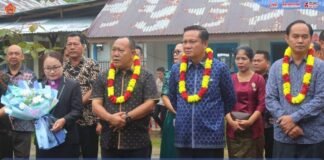 Pelepasan Siswa-Siswi UPTD,SMP.N.1.Lolofitu Moi Bupati Nias Barat Bersama wakil DPRD Menghadiri.