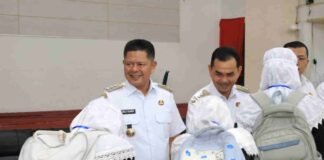 Bupati Pasaman Welly Suhery didampingi Wakil Bupati Parulian motivasi siswa tes seleksi Paskibraka 2026