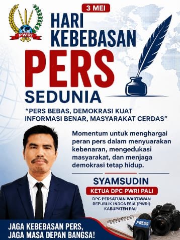 Ketua PWRI PALI: Di Hari Kebebasan Pers, Sinergi Pemda dan Wartawan Harus Dijaga.