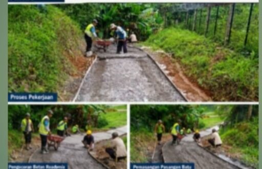 Jalan Babakan Calibur, Depok Dicor, Akses Dua Kecamatan Kini Lebih Lancar