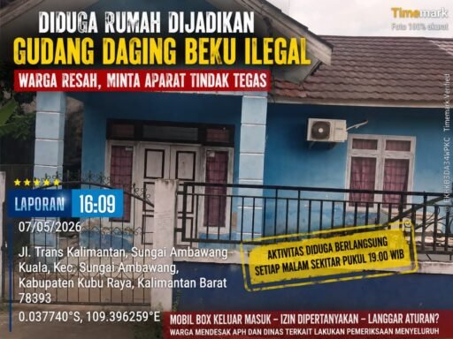 Rumah Diduga Disulap Jadi Gudang Daging Beku Ilegal, Langgar Pasal Penataan Ruang dan Lingkungan Hidup!
