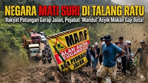 Negara “Lumpuh” di Jalan Talang Ratu, Rakyat Patungan Perbaiki Jalan Saat Pejabat Asyik Berpangku Tangan.