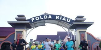 Polda Riau Launching Riau Bhayangkara Run 2026, Kapolda Ajak Masyarakat Jaga Lingkungan dan Perkuat Persatuan